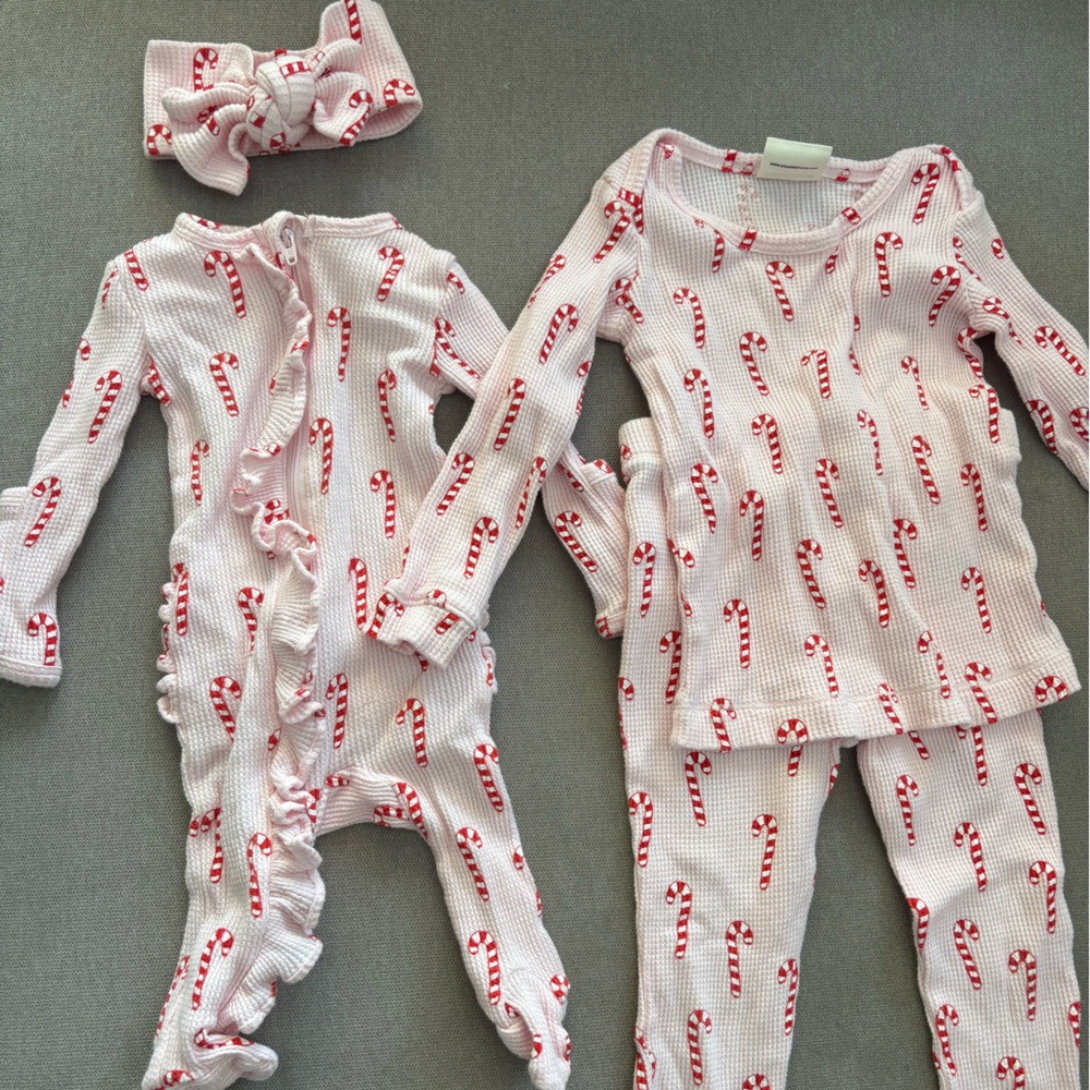 Sister Matching Christmas Pajamas 3T & 0-3 Months